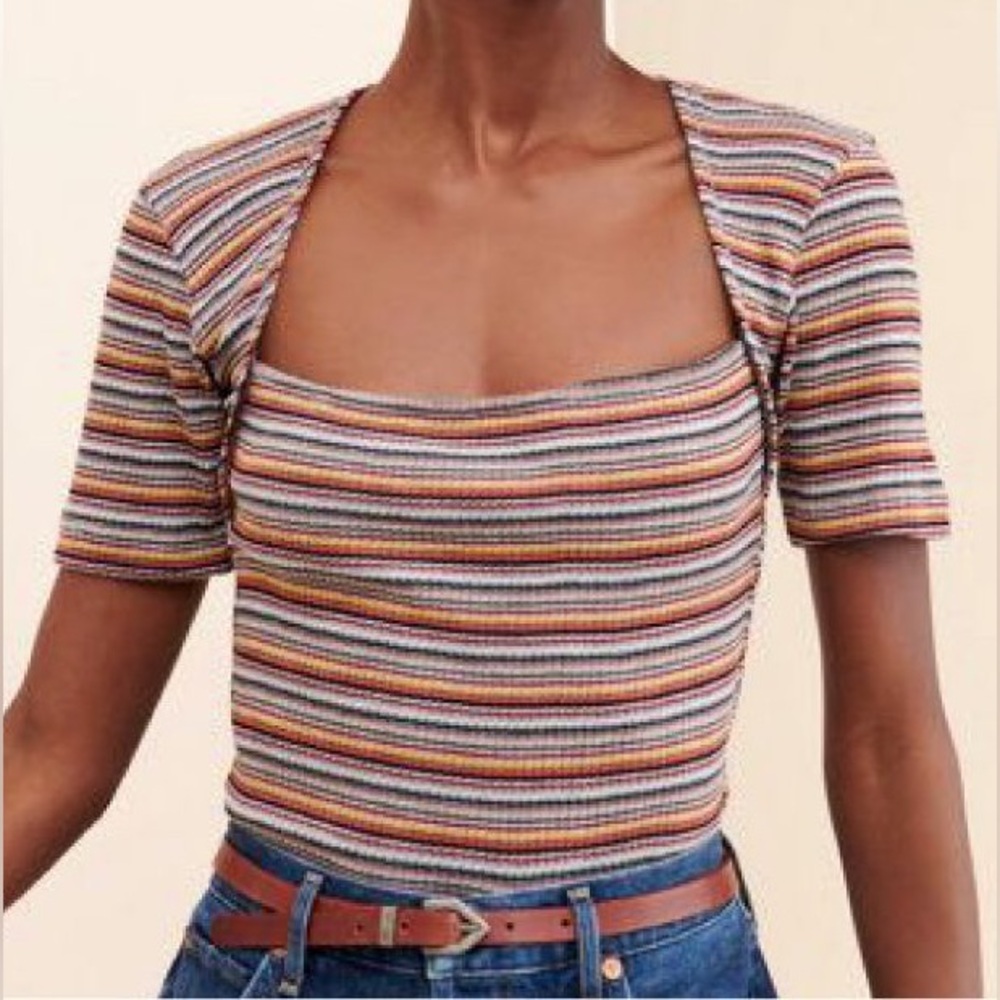Free People Striped Top XS